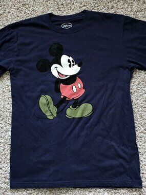 Men’s Disney Mickey Mouse Blue Medium Graphic T-Shirt